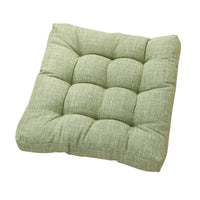 Thickened Cotton-Linen Feel Chair Cushion, Solid Color, Modern Simple Style