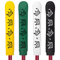 Golf Alignment Stick Cover with Cheese Crown Design