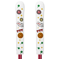 Golf Direction Stick Cover with Dice Embroidery, PU Leather, Outdoor Training Accessory