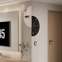 2025 New Double-Sided Corner Wall Clock for Living Room, Modern Minimalist Creative Corner Clock