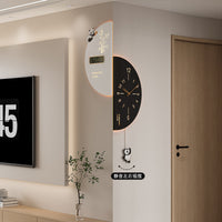 2025 New Double-Sided Corner Wall Clock for Living Room, Modern Minimalist Creative Corner Clock