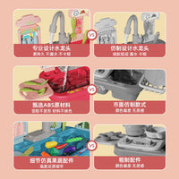 Kids Toy Dishwasher with Electric Water Circulation