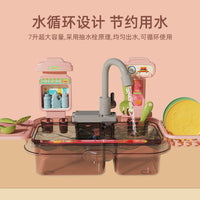 Kids Toy Dishwasher with Electric Water Circulation