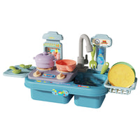 Kids Toy Dishwasher with Electric Water Circulation