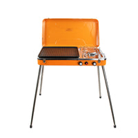 APG Foldable Charcoal BBQ Grill with Chimney, Stainless Steel, Square