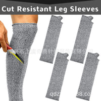 HPPE Level 5 Cut-Resistant Leg Guards for Garden and Glass Factory Work, Breathable and Comfortable