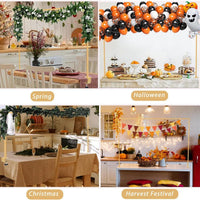 Adjustable Iron Arch Stand with Clips for Tabletop Balloon Decorations