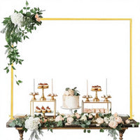 Adjustable Iron Arch Stand with Clips for Tabletop Balloon Decorations