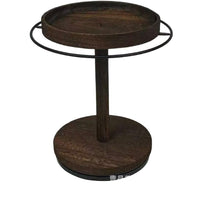 Round Solid Wood Sunglasses Display Stand with Multi-Layer Storage