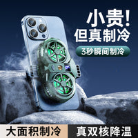 Dual-Core Semiconductor Phone Cooler with Type-C, Black