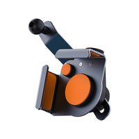 Adjustable Aluminum Car Phone Mount for Curved Screens, Clip-On
