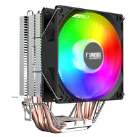 Nine-tailed Fox T4 Desktop CPU Cooler Fan 4 Copper Heatpipes 9cm for 1150/1700 AMD Multi-platform
