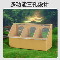 Pigeon Feeding Box with Lid, Anti-Spill, Hanging Type