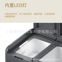 Qixuan New Midea Compressor Car Fridge Dual Zone Dual Control 12V/24V Car Freezer Home and Car Use US Standard