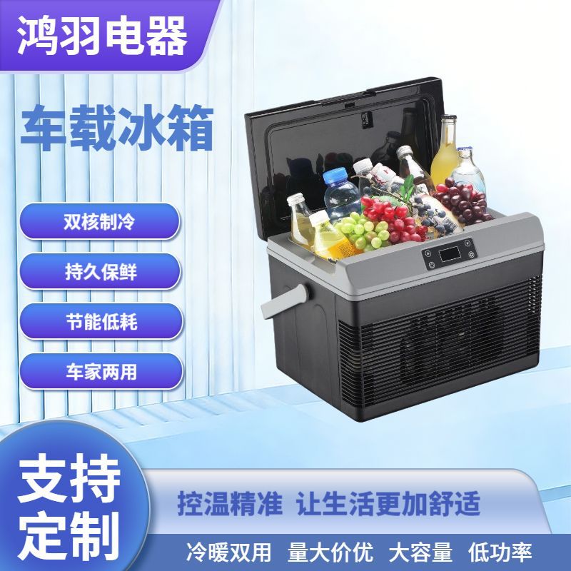 15L Truck Refrigerator Mini Fridge Portable Cooler Warmer 12V24V Outdoor Fridge