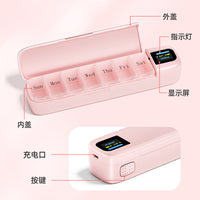 Multifunctional Electronic 7-Day Alarm Pill Box with Smart Reminder