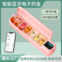 Multifunctional Electronic 7-Day Alarm Pill Box with Smart Reminder