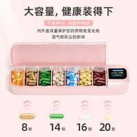 Multifunctional Electronic 7-Day Alarm Pill Box with Smart Reminder
