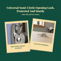 Adjustable aluminum door panel lock