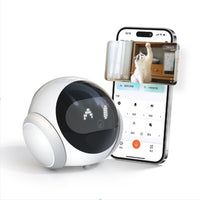 AI Pet Camera Companion Robot with Auto-Follow and Voice Interaction (EU Plug)