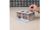 Collectible Factory Diorama Detailed 1:64 Workshop Display Realistic Duplicate LED Lighted Diorama for Collection Room, Office Desk