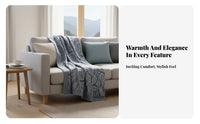 Herringbone Weave Blanket Light Luxury Home Textile Lightweight for Homeowners