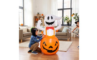 Inflatable Inflatable Specter With | Lighted, Pumpkin specter Inflatable, for Yard