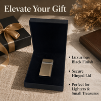 Black Paperboard Gift Box with Lid Customizable for Small Business Packaging