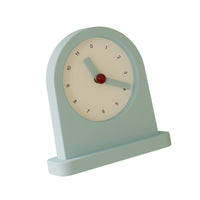 Desktop Clock with Arch Top Freestanding Silent Clock with Round Dial for Desk