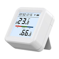 Backlit Temperature and Humidity Sensor with Display Wireless Indoor Monitor Digital Indoor Thermometer with Display App-Connected for Bedroom, Nursery, Office, Living Room