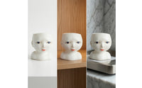 Face Planter Decorative Flowerpot Indoor for Coffee Table