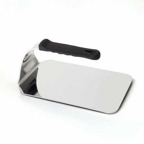 Meat Press with Silicone Handle Rectangular Burger Press Flat for Grill Masters