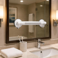 Vacuum Suction Grab Bar Removable No Shower Handle Green Secure Gauge