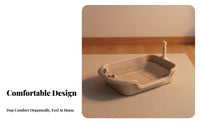 Dog Litter Box with Steel Mesh Detachable Design Dog Potty Tray with Grate Mesh Training Toilet Portable Pet Pee Pad Holder