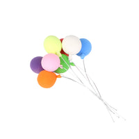 1:12 Mini Dollhouse Accessory Simulation Balloons, 8 Colors, Clay Balloons, Garden Scene Decor