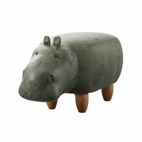 Hippo-Shaped Footrest Multi-Functional Footstool Sturdy Construction for Parents