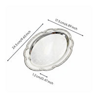 Jewelry Display Tray Elegant Design Table Decor Embossed for Afternoon Tea