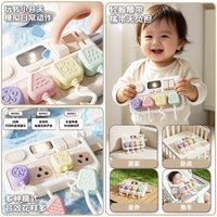Montessori Busy Board with Simulated Switches and Sockets LED Circuit Educational Toy for Kids