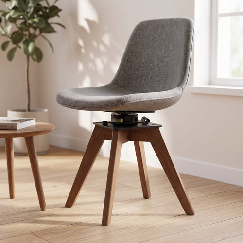 360 Degree Rotation Swivel Chair Base with Mounting Plate Easy Installation Swivel Chair Base with Mount Plate Sturdy Low-Profile for DIYers