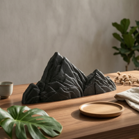 Mountain Crest Ornament Landscape Styling Artificial Rock Decor Rock Mountain Decoration Rugged Surface Standalone Accent