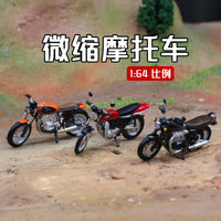 1:64摩托车模型迷你仿真机车模型摆件男孩玩具礼物沙盘场景手办
