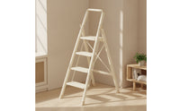 Foldable Step Ladder with Wide Pedal Aluminum Folding Step Ladder Anti-Slip Portable for Homeowners