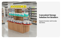 Sturdy and Sturdy Supermarket Advertising Table Versatile Retail Display Shelving Unit Strong Load-Bearing Capacity Multi-Tier Display Stand High Space Utilization for Small Business Owners, Vendors, Supermarkets, Cosmetics Retail S, Tea Shops