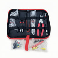 11 Pieces Metric Automotive Tool Kit with Zippered Case Tough Car Repair Tool Set with Storage Case Non-Slip Corrosion-Resistant for Mechanics