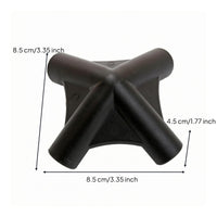 Cross Layout Four-Way Connector 120-Degree Joint Tent Frame Connector Open Tube Four-Way Roof Bracket Smooth