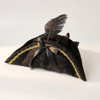 Pirate Hat with Feather and Lace Cosplay Pirate Costume Hat Oversized for Cosplayers, Carnival