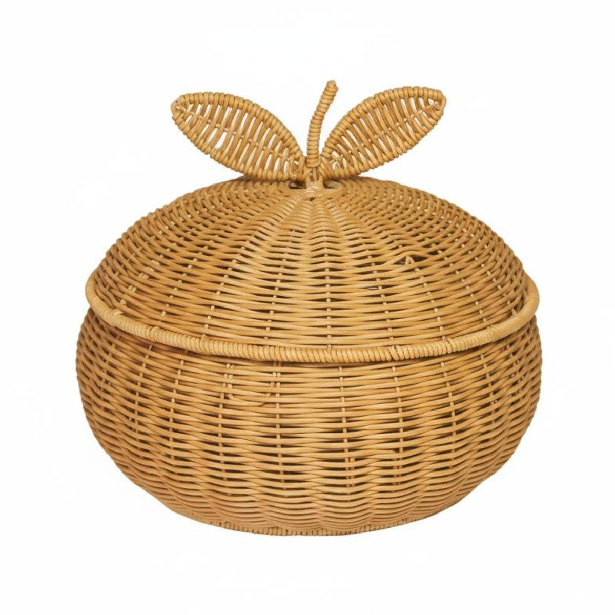 Orange Container Cute Decor Woven Fruit Container Easy to Clean for Living Room