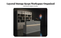 Aesthetic and Practical Hotel Reception Table Sturdy Construction Modern Front Desk Easy Assembly L-Shaped Reception Counter Multiple Design S Available for Restaurant Owners, Shopkeepers, Receptionists, Lobbies, Offices, Medical Office S, Supermarket