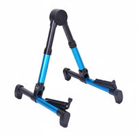 Stable Triangular Design Foldable Guitar Stand Aluminum Alloy Triangular Stand Guitar Stand Silicone Padding Adjustable for Guitarists, Musicians, Home Studio, Practice Room, Stage Performance