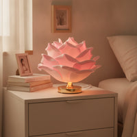 Rose Table Lamp Corded Rose Lamp Sculptural Romantic for Bedroom, Reading Corner